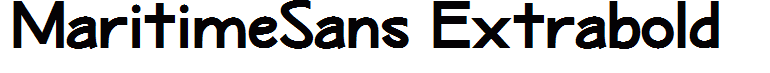 MaritimeSans Extrabold