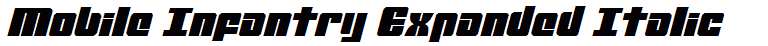 Mobile Infantry Expanded Italic