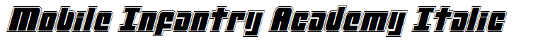 Mobile Infantry Academy Italic