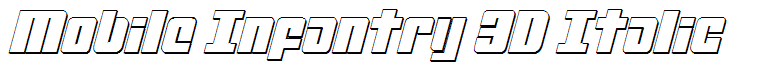 Mobile Infantry 3D Italic