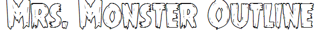 Mrs. Monster Outline