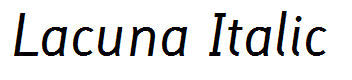 Lacuna Italic