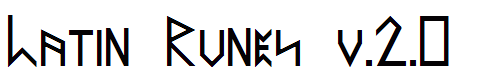 Latin Runes v.2.0