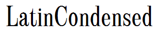LatinCondensed