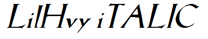 LilHvy iTALIC