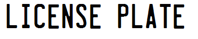 License Plate