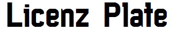Licenz Plate