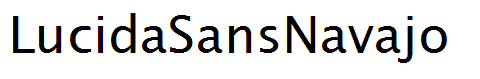 LucidaSansNavajo