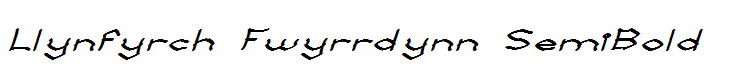 Llynfyrch Fwyrrdynn SemiBold