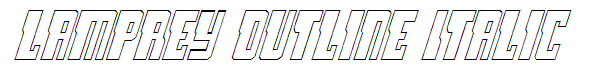 Lamprey Outline Italic