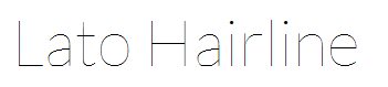 Lato Hairline