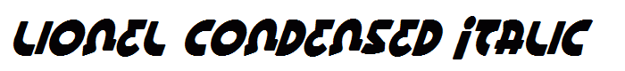 Lionel Condensed Italic