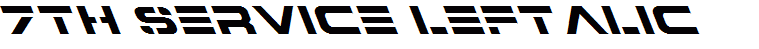 7th Service Leftalic