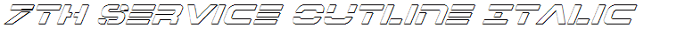7th Service Outline Italic