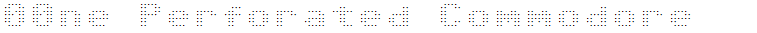 00ne Perforated Commodore