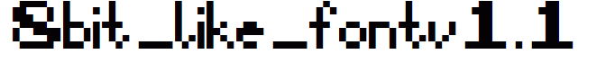 8bit_like_fontv1.1
