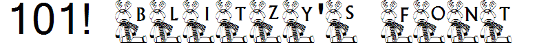 101! Blitzy's Font