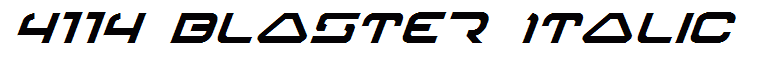 4114 Blaster Italic