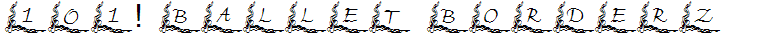 101! Ballet BorderZ