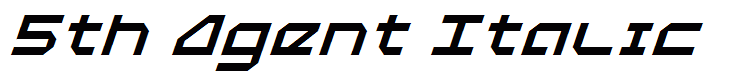 5th Agent Italic
