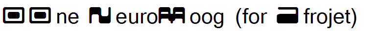00ne NeuroMoog (for Afrojet)