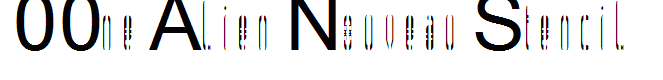 00ne Alien Nouveau Stencil