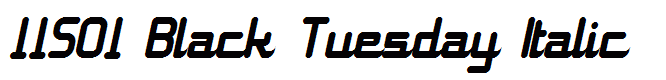 11S01 Black Tuesday Italic