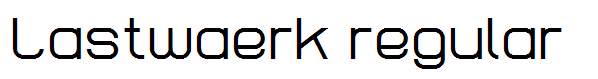 Lastwaerk regular