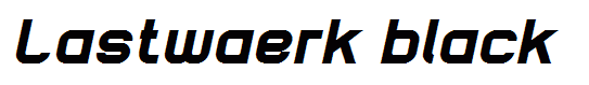 Lastwaerk black