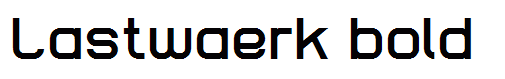 Lastwaerk bold