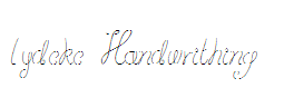 lydeke Handwrithing