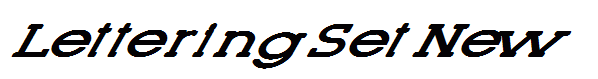 Lettering Set New