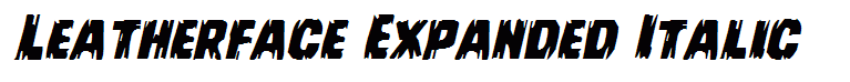 Leatherface Expanded Italic