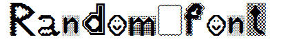 Random font