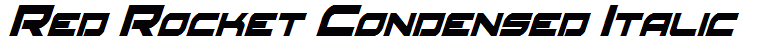 Red Rocket Condensed Italic