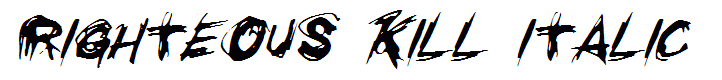 Righteous Kill Italic
