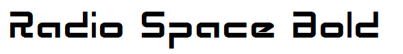 Radio Space Bold