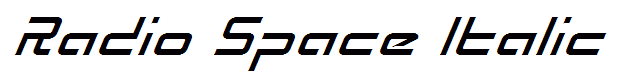 Radio Space Italic