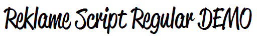 Reklame Script Regular DEMO