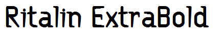 Ritalin ExtraBold