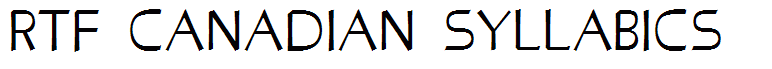 RTF Canadian Syllabics