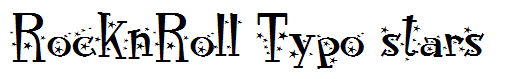 RocknRoll Typo stars