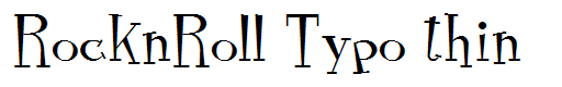 RocknRoll Typo thin
