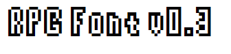 RPG Font v0.3