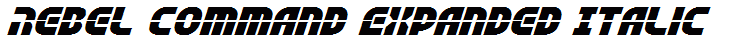 Rebel Command Expanded Italic