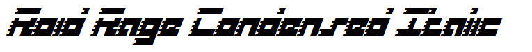 Roid Rage Condensed Italic