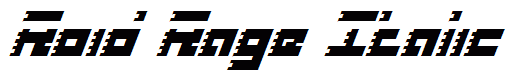 Roid Rage Italic