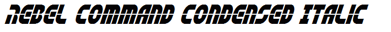 Rebel Command Condensed Italic