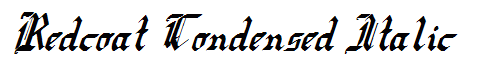 Redcoat Condensed Italic