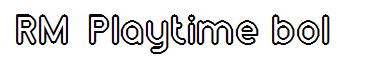 RM Playtime bold